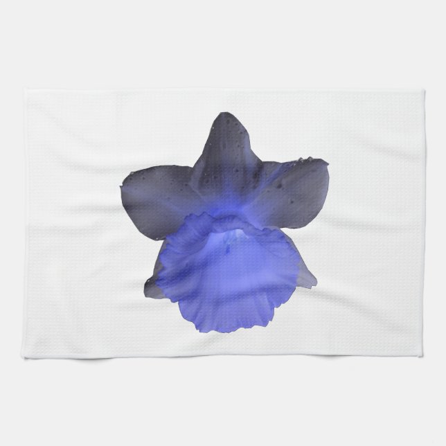 Moody Blue Dripping Daffodil Kitchen Toalla (Horizontal)