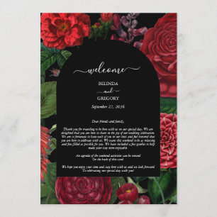Moody Florals Programa Itinerario Boda Borgoña