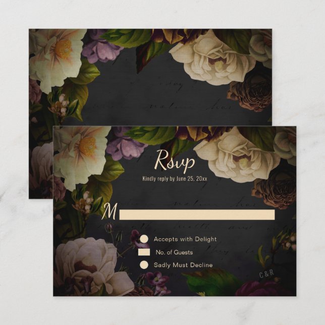 Moody Florines vintage sobre Black RSVP (Anverso / Reverso)