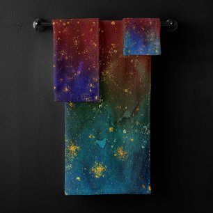 Moody Ombre   Psychedelic Grunge Gold Stardust
