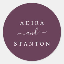 Moody Purple Boda Sellos para sobres