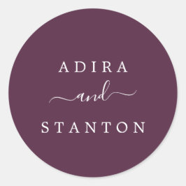 Moody Purple Boda Sellos para sobres