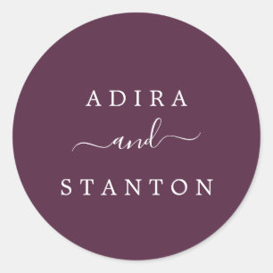 Moody Purple Boda Sellos para sobres