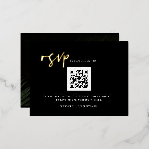 Moody Tropics Boda Código QR Tarjeta de Relieve me