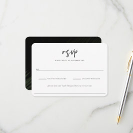 Moody Tropics Wedding Tarjeta RSVP