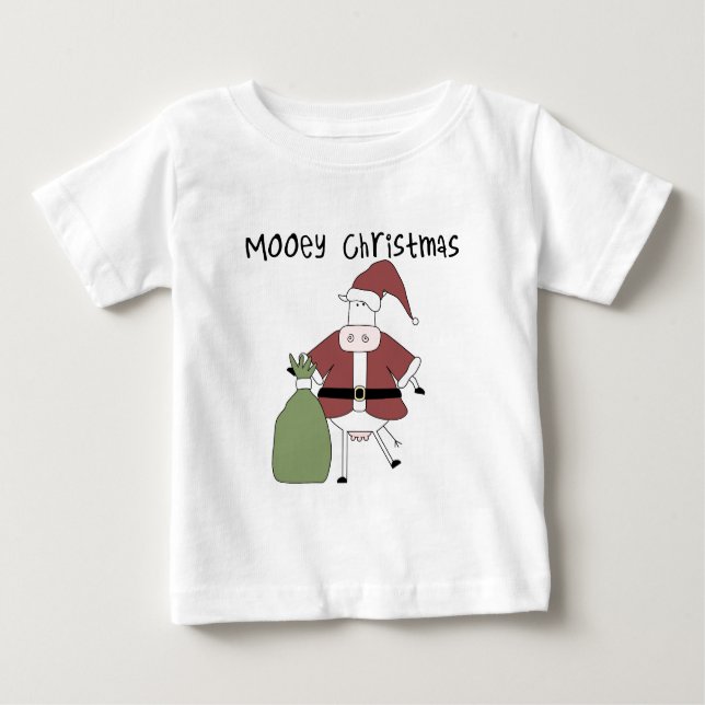Mooey Cow Navidades camisetas y regalos (Anverso)