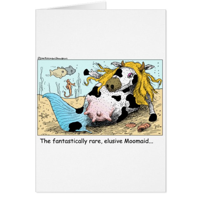 Moomaid Funny Cow Personalizados Regalos Tees Cole (Frente)