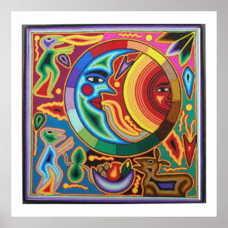 Moon and Sun Arte Popular Mexicano