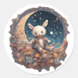 Moon Bunny Pegatina