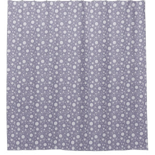 Moon Craters Purple Pattern Shower Cortina