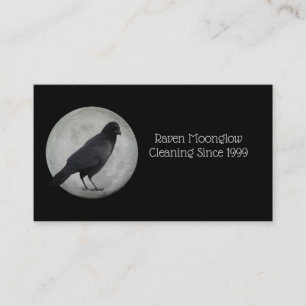 Moon Crow Standard, tarjeta de visita de 3,5" x 2,