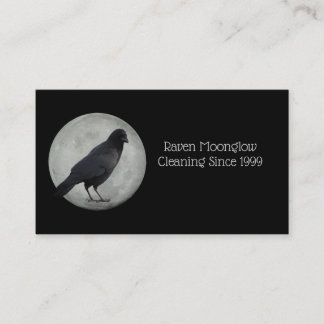 Moon Crow Standard, tarjeta de visita de 3,5" x 2,
