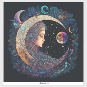 Moon Dreams Vinyl Pegatina