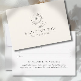 MOON EYE HAND STARS BUSINESS GIFT CERTIFICATE