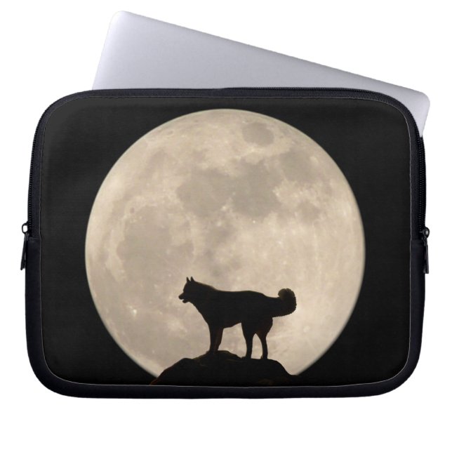 Moon Funda Lap Luna Llena Funda superior con Husky (Frente)