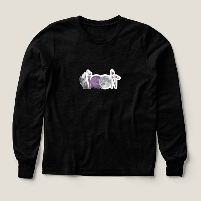 Moon Phase Floral Sweatshirt (Diseño frontal)