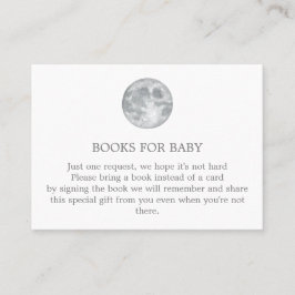 Moon Por favor, trae un libro Tarjeta de inscripci