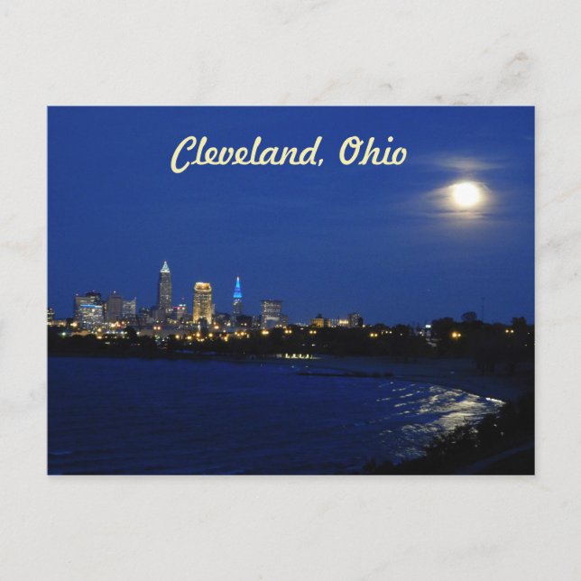 Moon sobre la postal de Cleveland (Anverso)