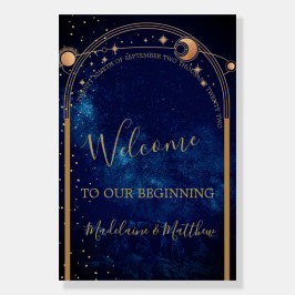 Moon Stars Celestial Sky Evending Boda