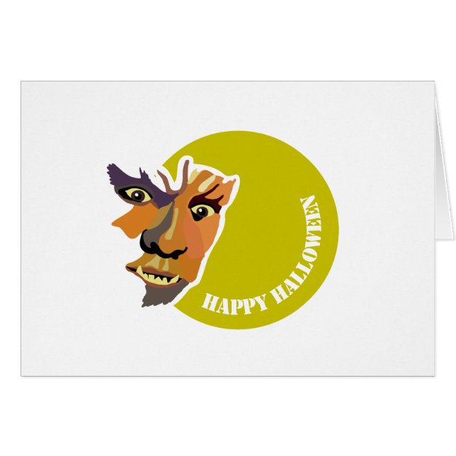 Moon Wolf, Happy Halloween (Anverso (Horizontal))