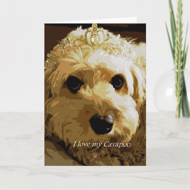 Mooncards, Cavapoo, princesa, tarjeta de (Anverso)