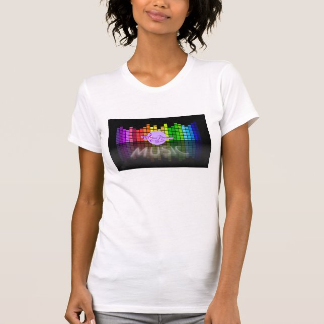 MoonDreams Music Equalizer Blue Fine Jersey Tee (Anverso)