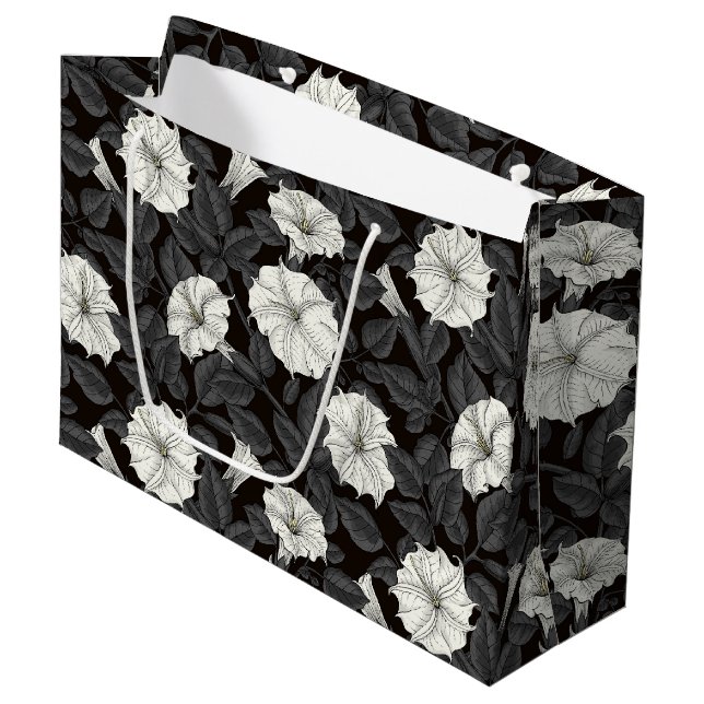 Moonflowers Bolsa de regalo grande (Angulo Anverso)