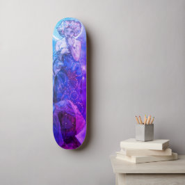 Moonlight Skateboard Decks, Blue & Lavender Hues