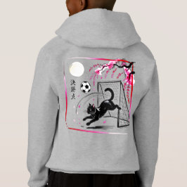 Moonlit Cherry Blossom Cat Soccer for japaness art