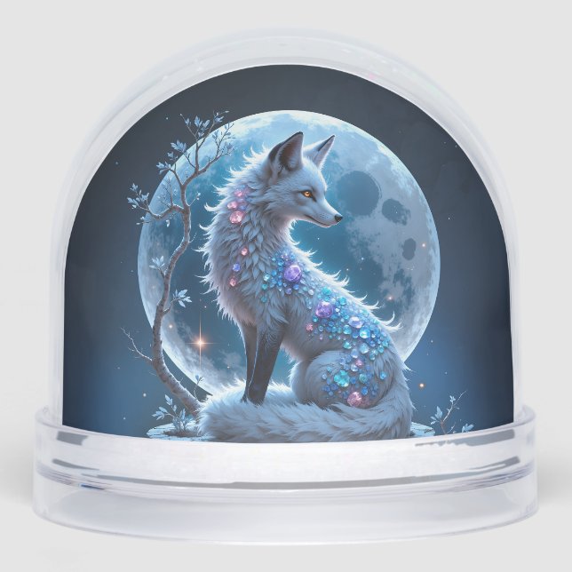 Moonlit Crystal Fox – Guardian of Silent Dreams.  (Anverso)