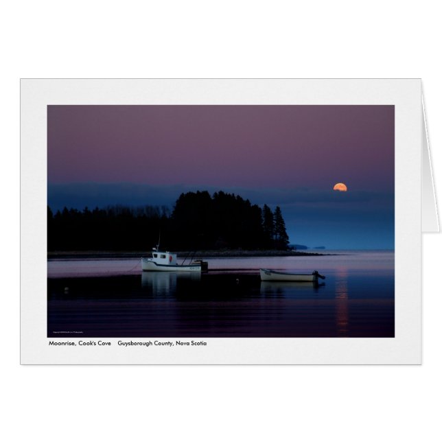 Moonrise, Cook's Cove (Anverso (Horizontal))