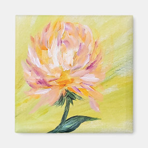 Moonstudio - imán Naranja Peony