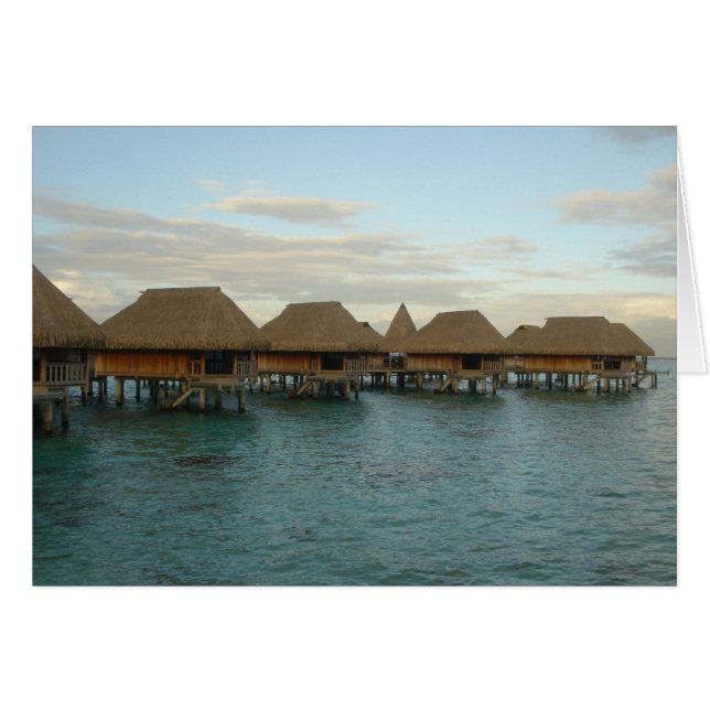 Moorea Huts at Dusk (Anverso (Horizontal))