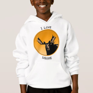 Moose al atardecer - Original Wildlife Art