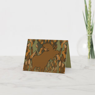 Moose Camouflage Gracias a ti o tarjetas de notas