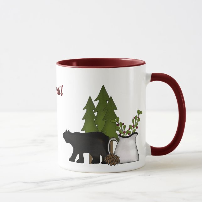 Moose de montaña personalizado y tazas de oso (Derecha)