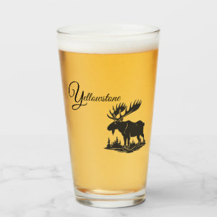 Moose de vidrio Tumbler-Yellowstone