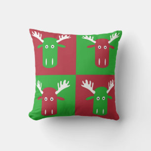 Moose Head Pop Art lanzar almohadas