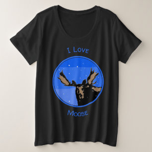 Moose in Winter - Original Wildlife Art