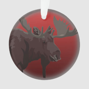 Moose Ornaments Moose Art Decoraciones navideñas