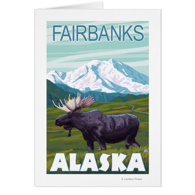 Moose Scene - Fairbanks, Alaska (Frente)