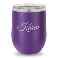 Morado 12 Oz. Tumbler de vino aislado