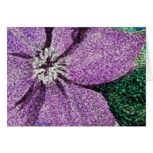 Morado Flor Mezcla de medios arte digital