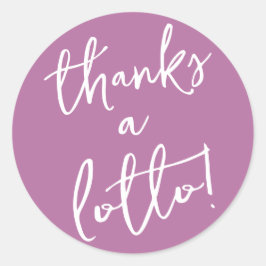 Morado gracias a un Pegatina de lotería favorito