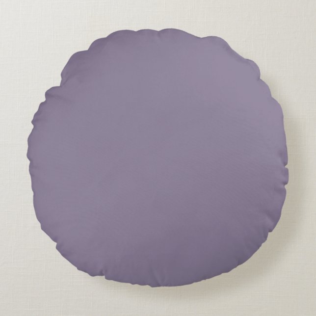 Morado Gris Suave, Sólido Moderno, Almohada Decora (Anverso)