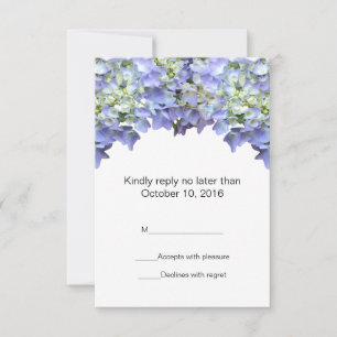 Morado Hydrangea Wedding RSVP