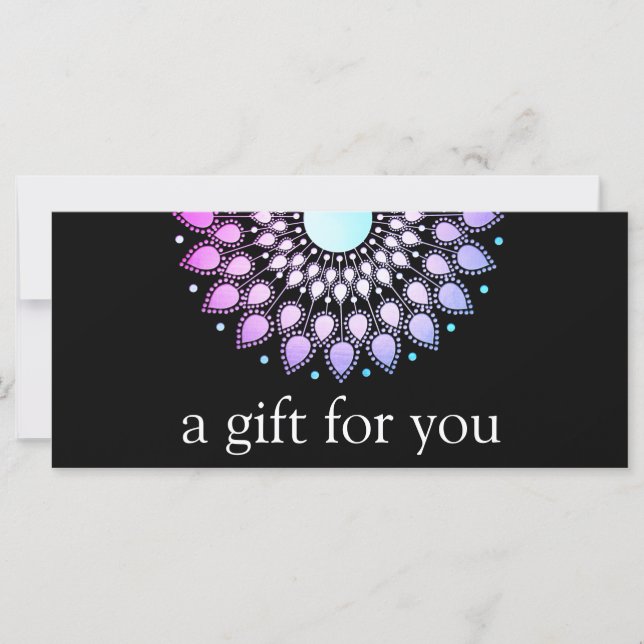 Morado Lotus Flower Floral Mandala (Anverso)