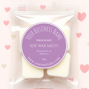 Morado   Pegatina de etiquetas de productos de Wax