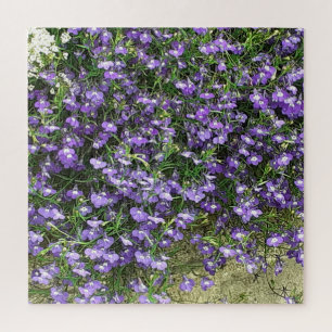 Morado Primavera Flores Rompecabezas Rompecabezas