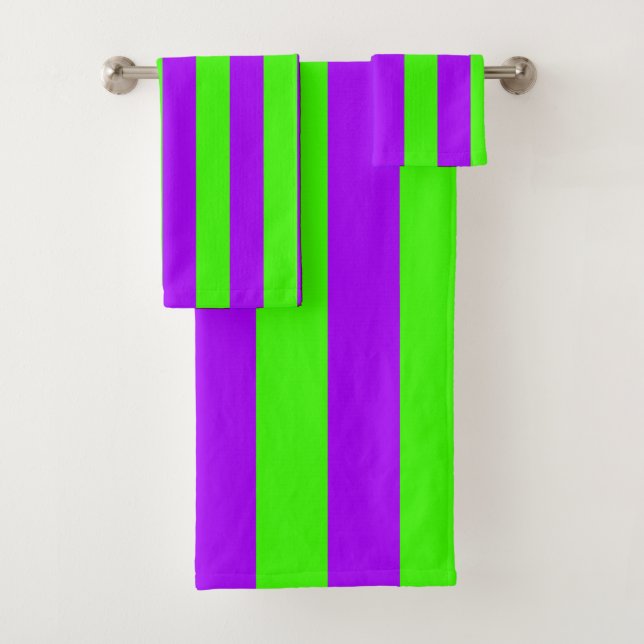 Morado Psicodélico Eléctrico y Verde Arlequín (In situ)